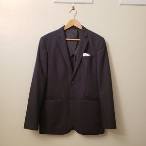 HUGH & CRYE - L'Enfant Buggy-back Two-Button Blazer in Navy Hopsack - Size M